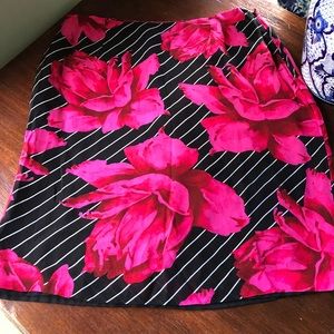 Rose Print Skirt